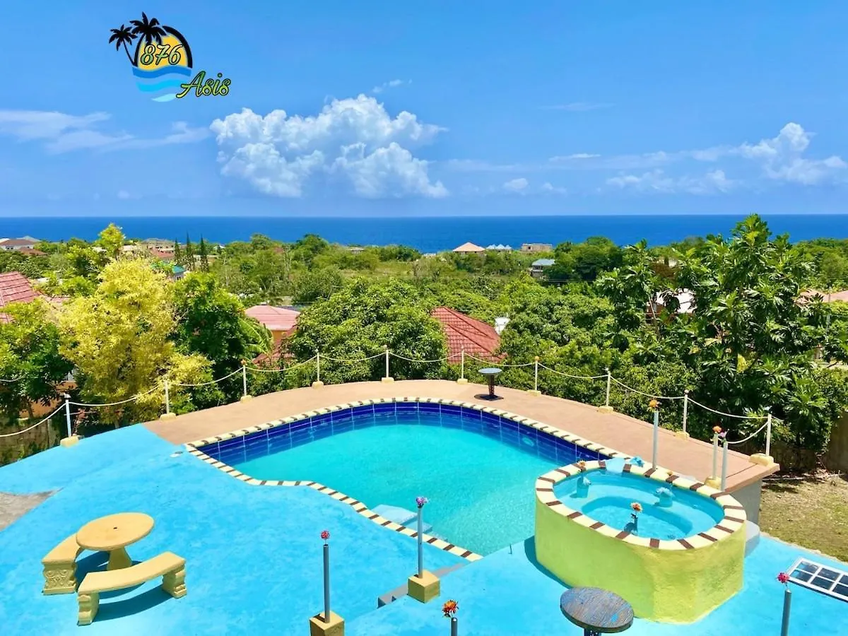 876 Oasis -King Bed - Sunset View Retreat- Jacuzzi Apartment Tower Isle 0*,  Jamaica